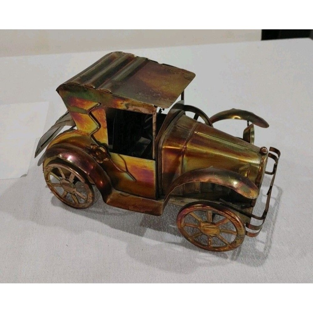 Vintage Berkeley Design Copper Car Music Box plays "Happy Days Are Here Again"
